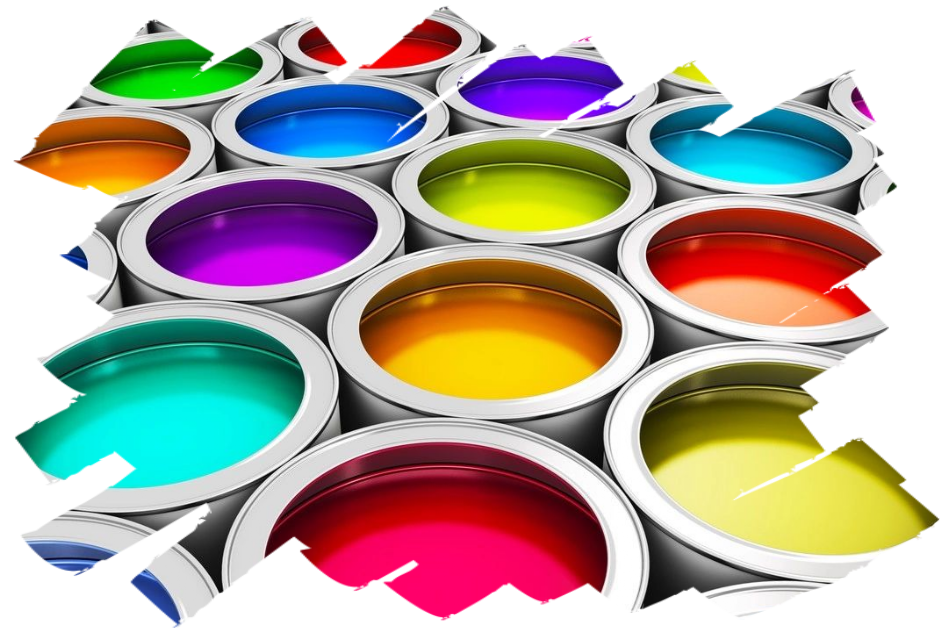 Paint Cans of Rich Colors